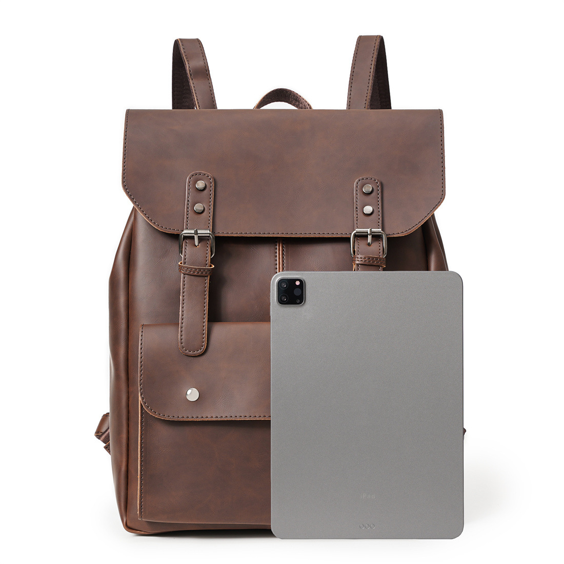 Vintage Men's Leather Backpack - Leather Work Rucksack Mens ulasan dan harga