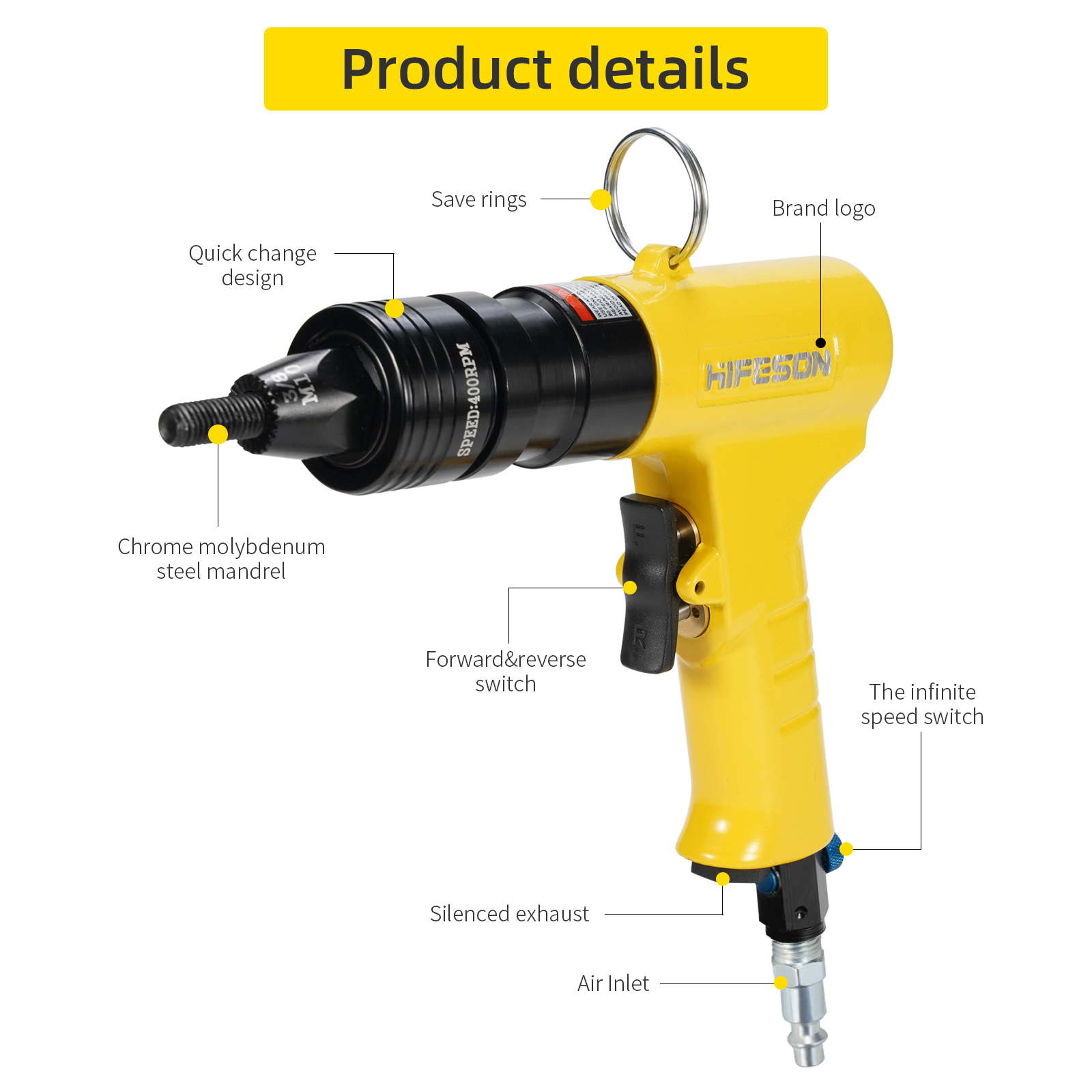 Pneumatic Air Rivet Nut Guns I - Rivet Setter Tool ulasan dan harga