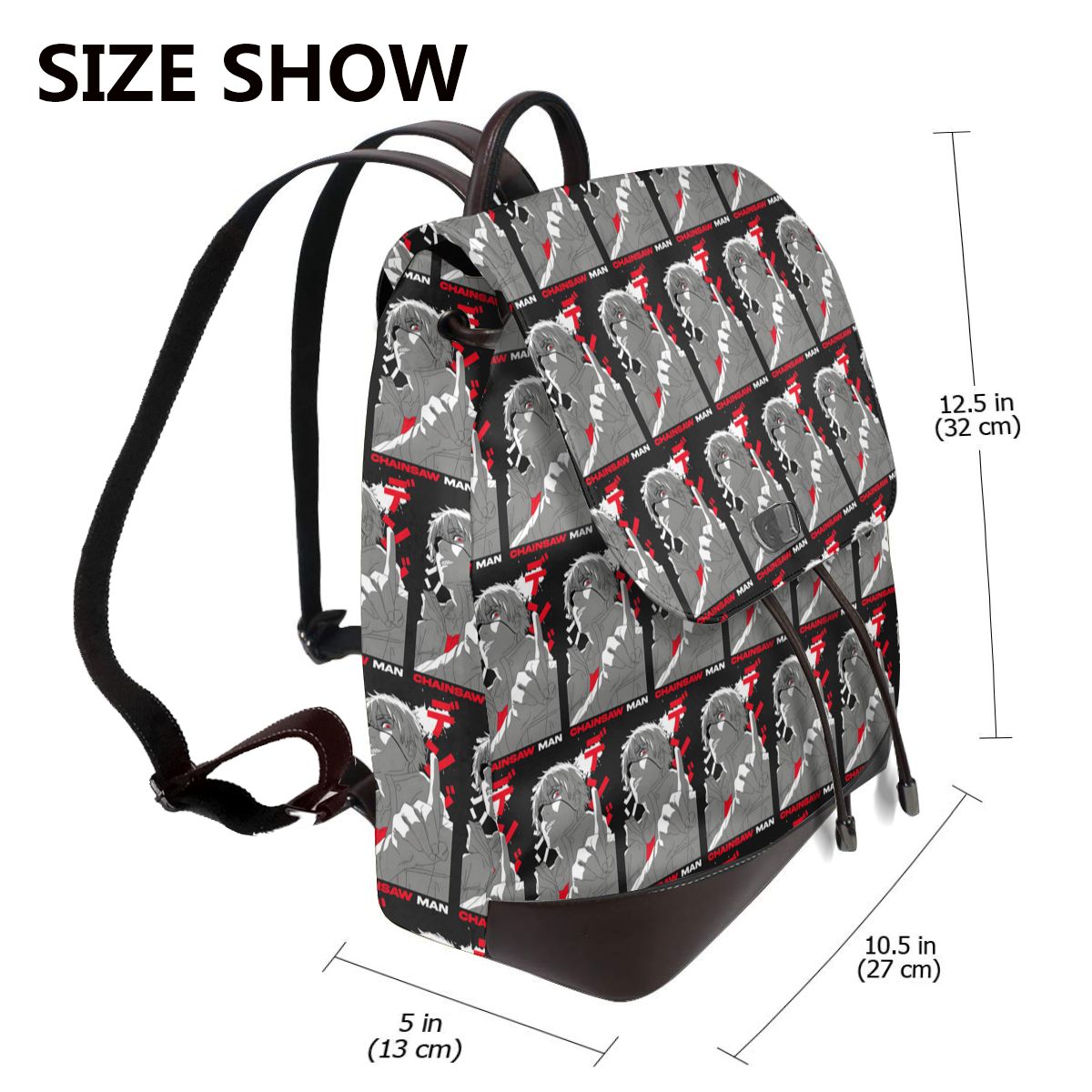 Anime Chainsaw Man Devil Women - Leather Work Rucksack Mens ulasan dan harga