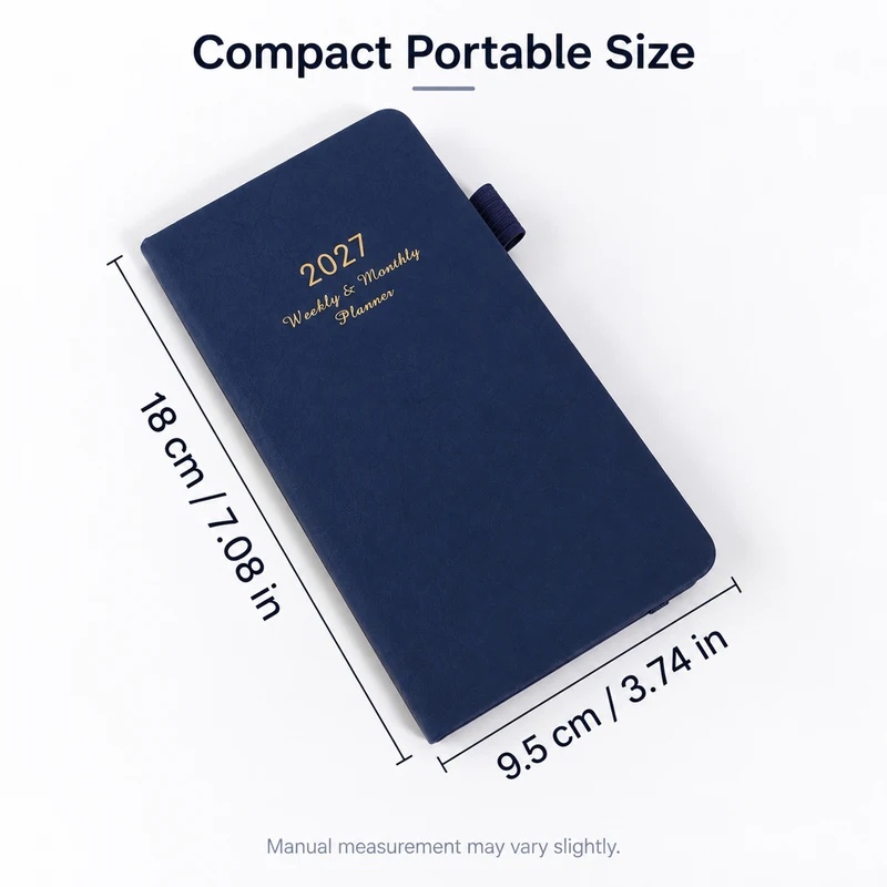 2027 Weekly & Monthly Planner, - Leather Work Diary Covers ulasan dan harga