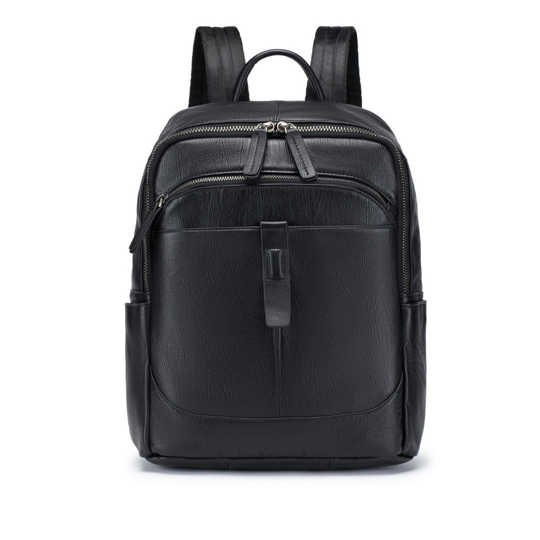 Black Man Genuine Leather Back - Leather Work Rucksack Mens ulasan dan harga