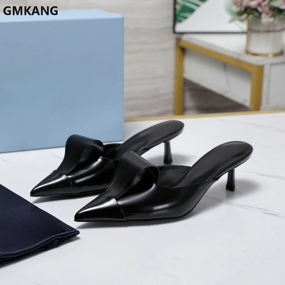 Pointed Toe Mid Heel Mary Jane - Leatherwork Designs ulasan dan harga