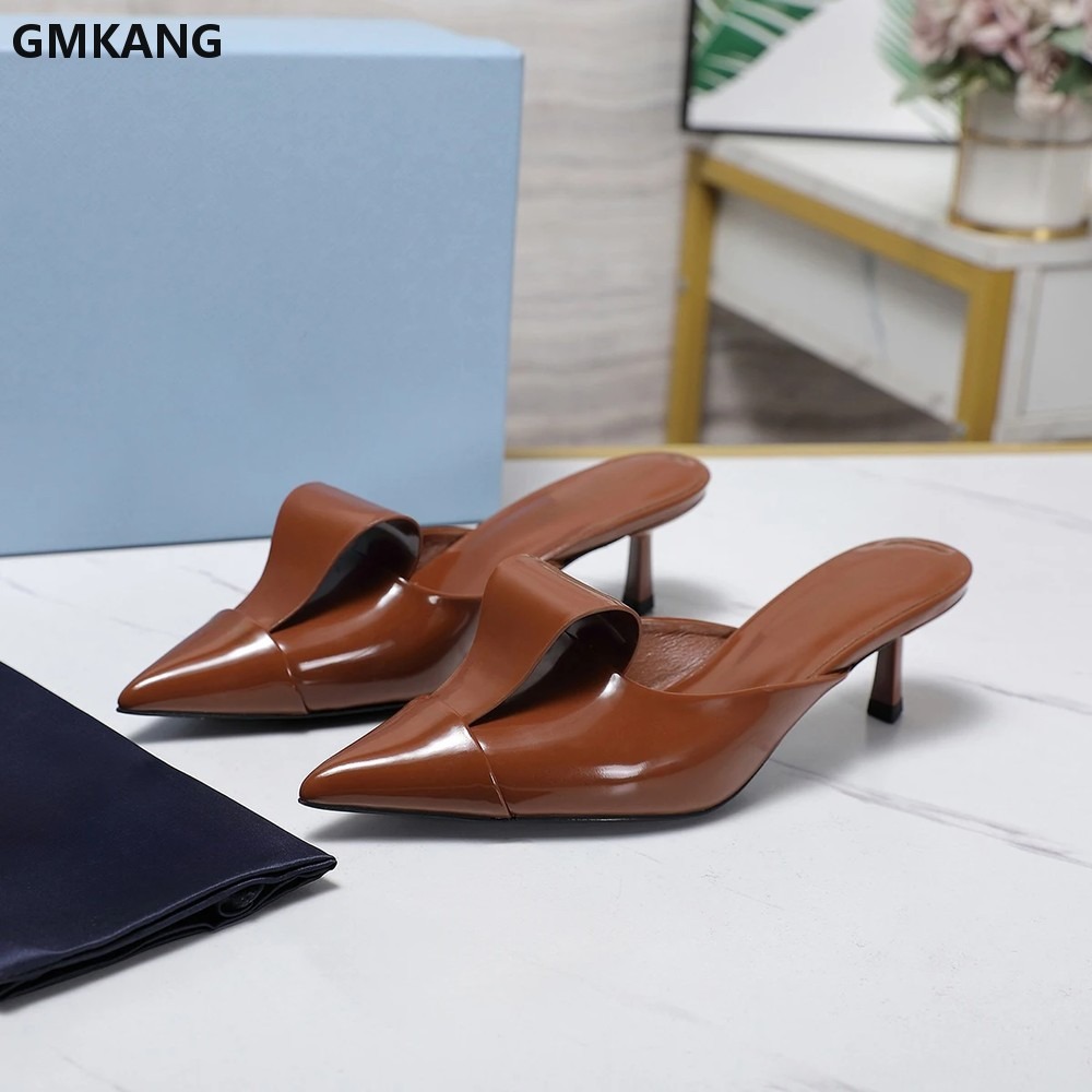 Pointed Toe Mid Heel Mary Jane - Leatherwork Designs ulasan dan harga