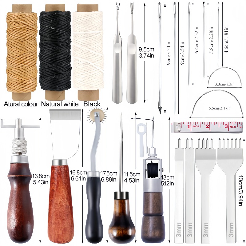 Professional Hand Sewing Leath - Groover Stitching Tool ulasan dan harga